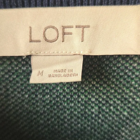 LOFT lucky horseshoe sweater size M - Picture 2 of 5
